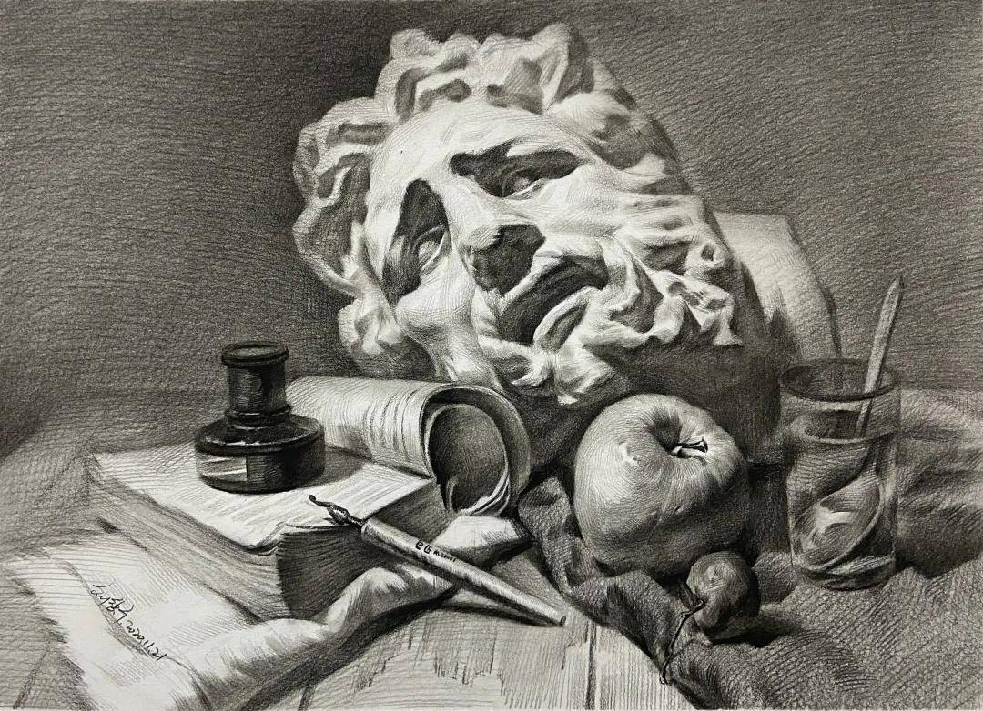 宅美术山东省模拟考考题范画示范作品你们绝对不能错过的作品