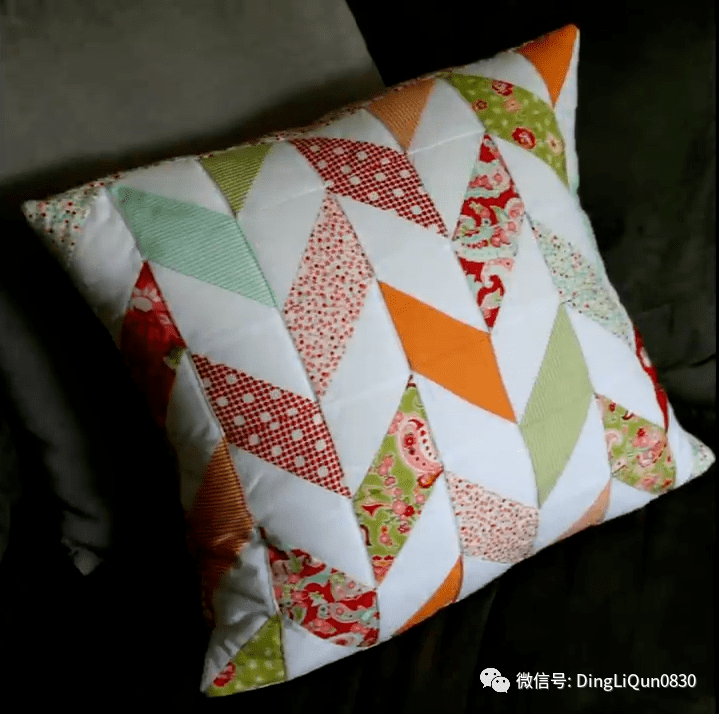 拼布作品50款简单又美观的拼花布抱枕作品欣赏