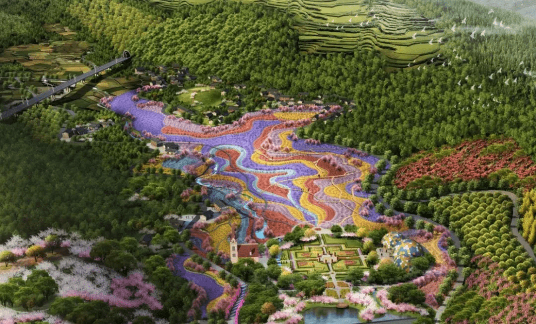 南充"西溪花谷"建设即将启动,500亩核心景观玫瑰园春节亮相
