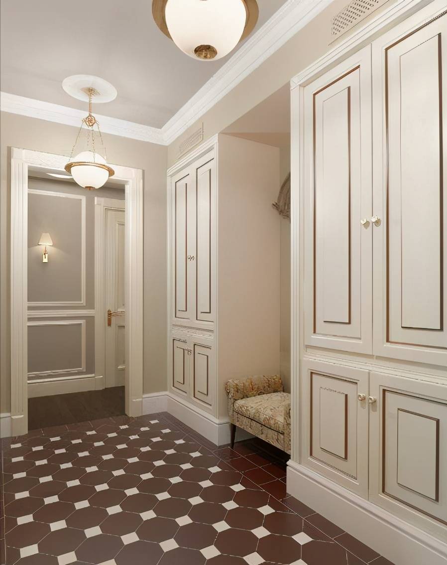 入户门厅这样设计,等于多出一间衣帽间