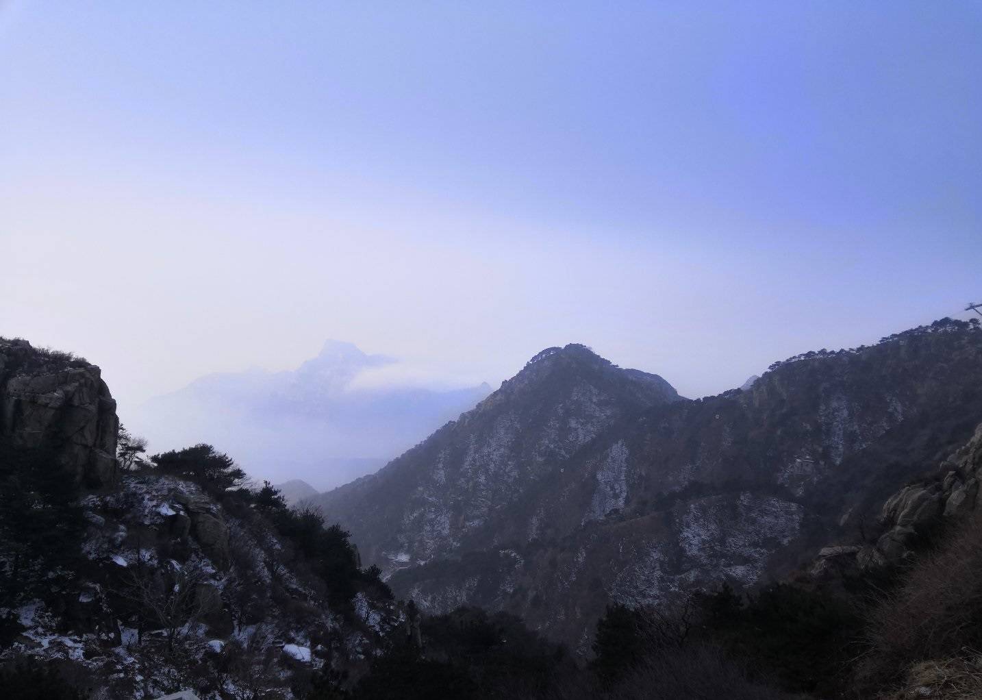 雪后初晴的泰山顶上,仙气飘飘,唯美的像画一般_手机搜狐网