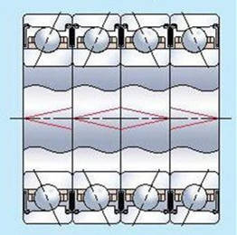 角接触球轴承的配对安装形式