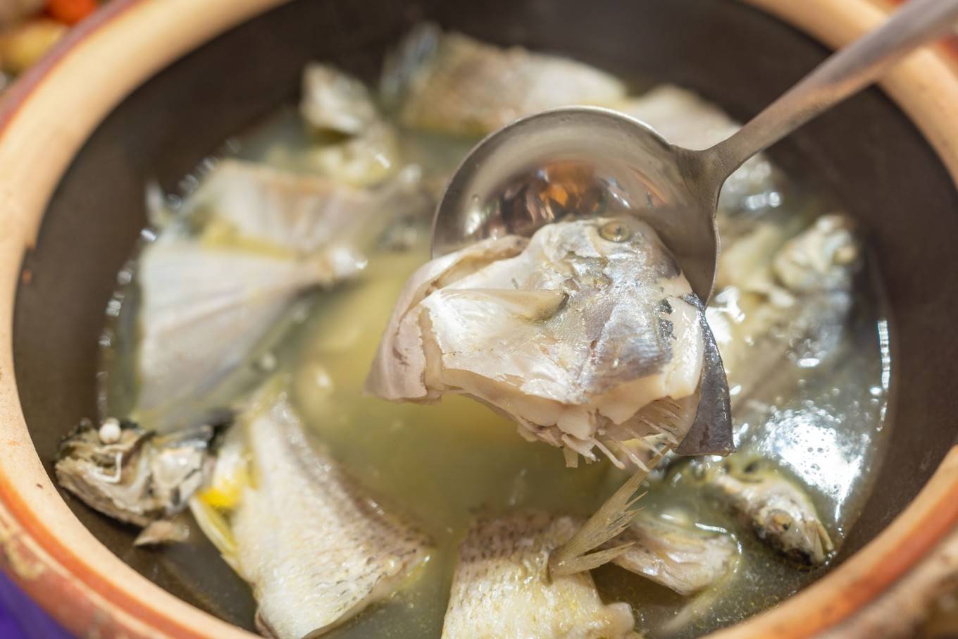 蒜蓉粉丝蒸新鲜沙虫和杂鱼煲可都是这里的特色菜,别看长得不怎么样,却