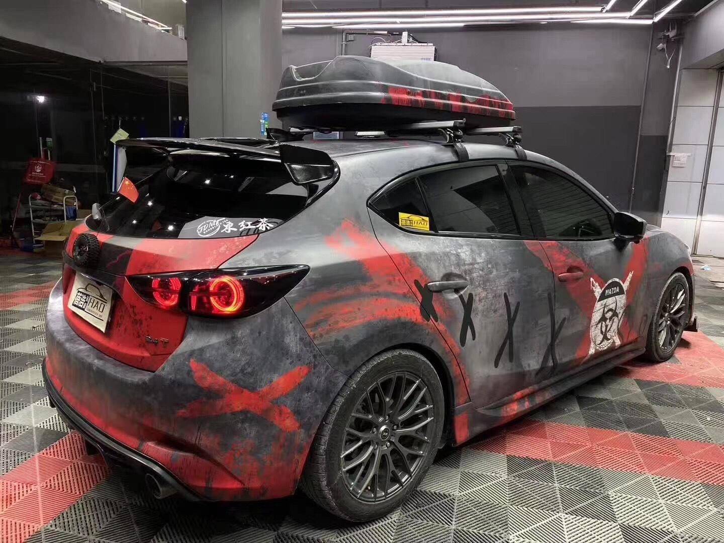 克赛拉汽车改色私人定制彩绘生化危机实车