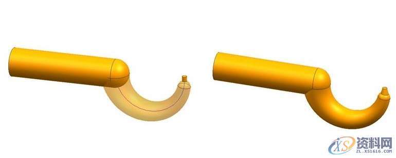 资深老师教你ug快速画牛角进胶的绝招