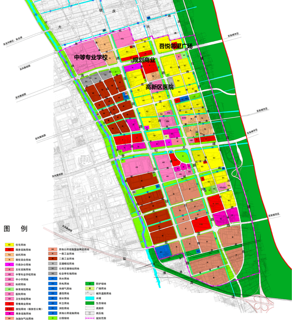 盐城高新区规划图片