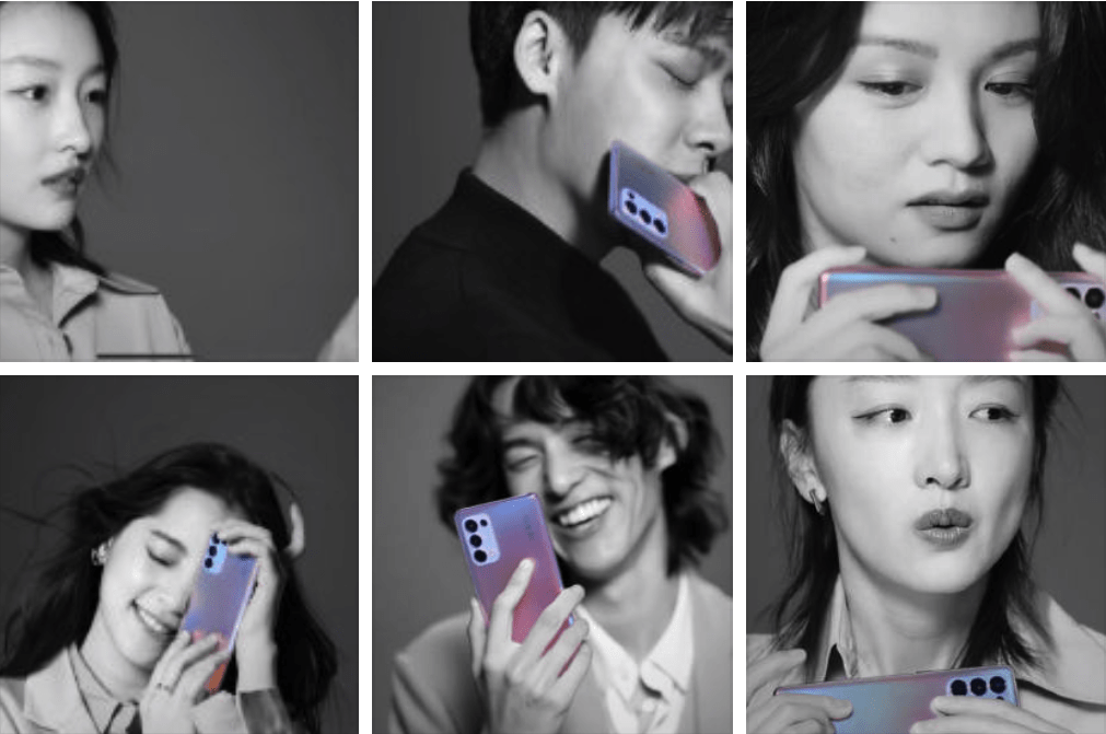 李易峰,欧阳娜娜,春夏,杨英格,其中除了李易峰是oppo老牌明星成员之外