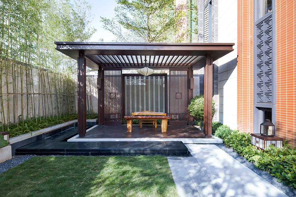 庭院装修:12款现代中式花园庭院设计,果然院子还是中式的最美