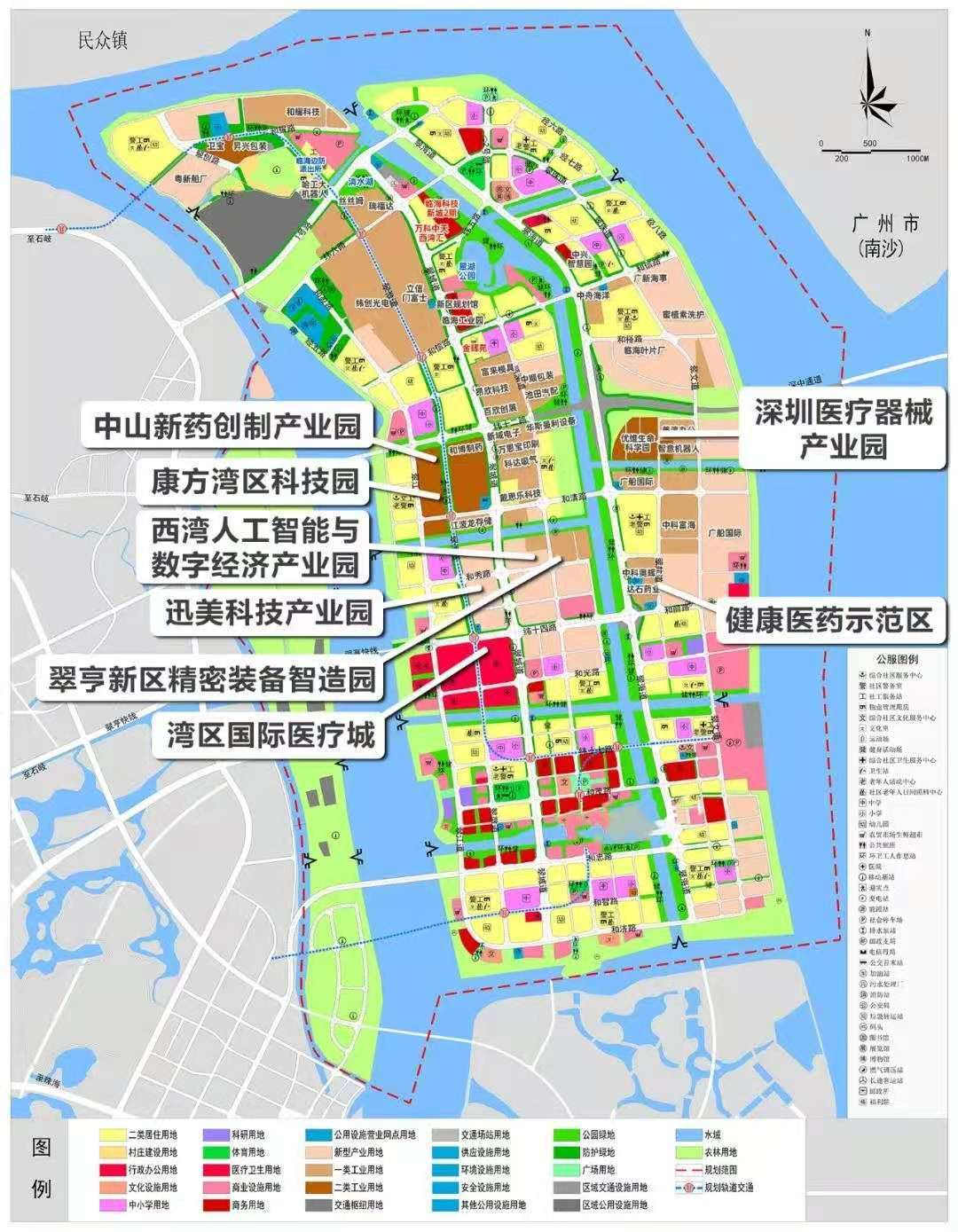 翠亨新區簡介:翠亨新區位於廣東省中山市東部臨海區域,總體規劃面積約