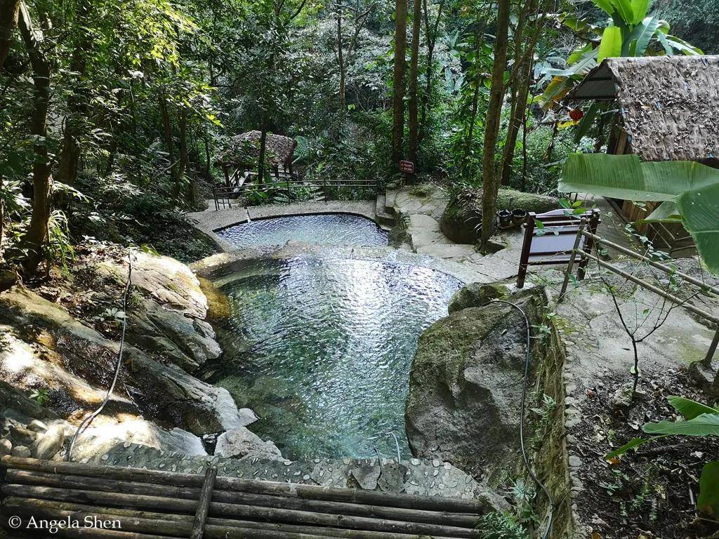 樱花谷的温泉,我个人觉得是"半野"状态.