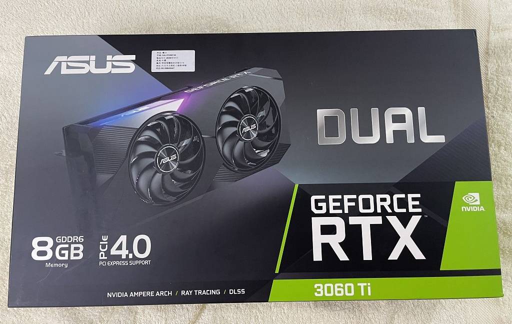入手华硕最便宜的rtx3060ti显卡来一次简单开箱