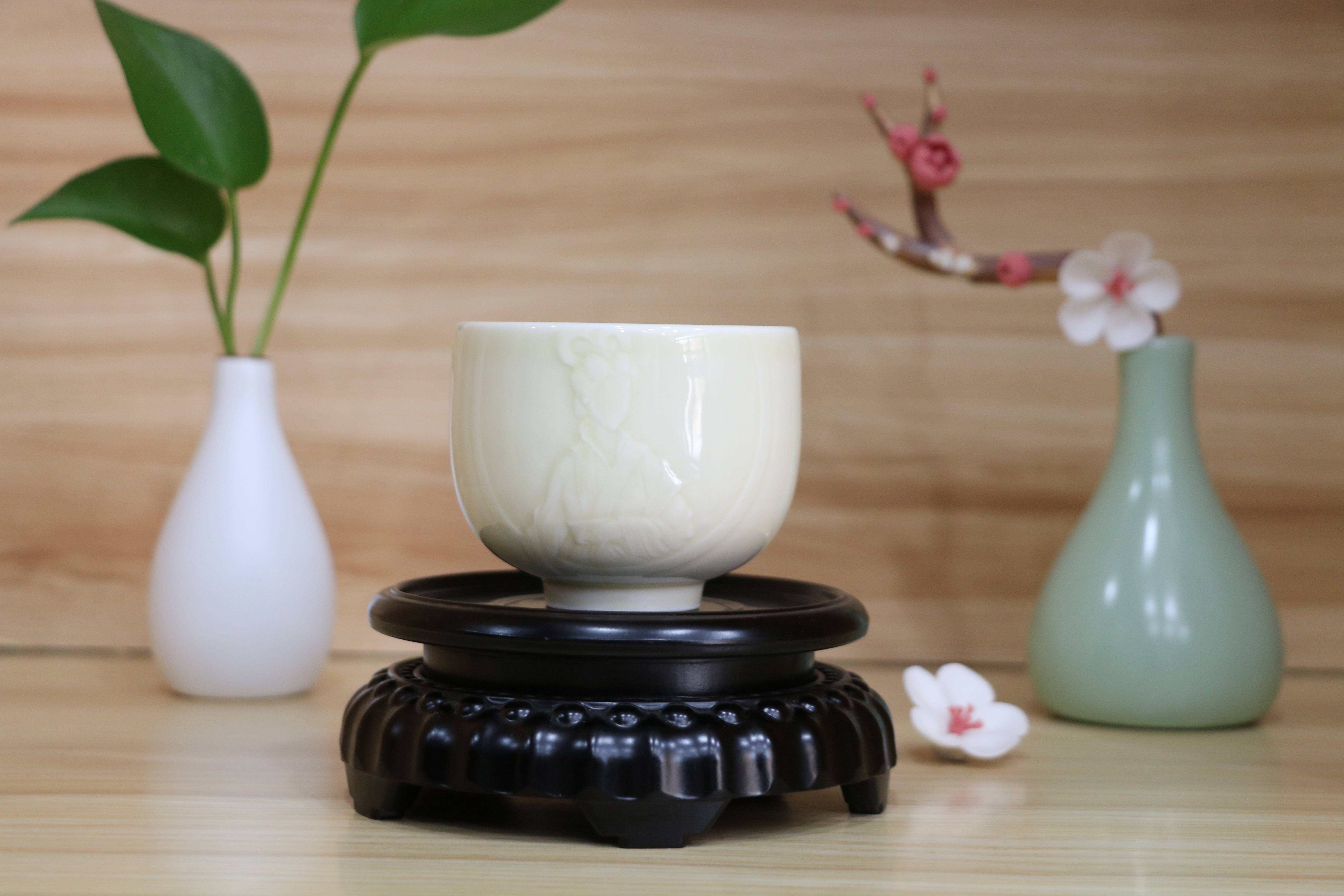 定瓷茶具单杯图图片