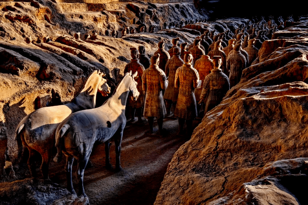 为秦始皇兵马俑拍摄证件照他说这是全世界最棒的工作