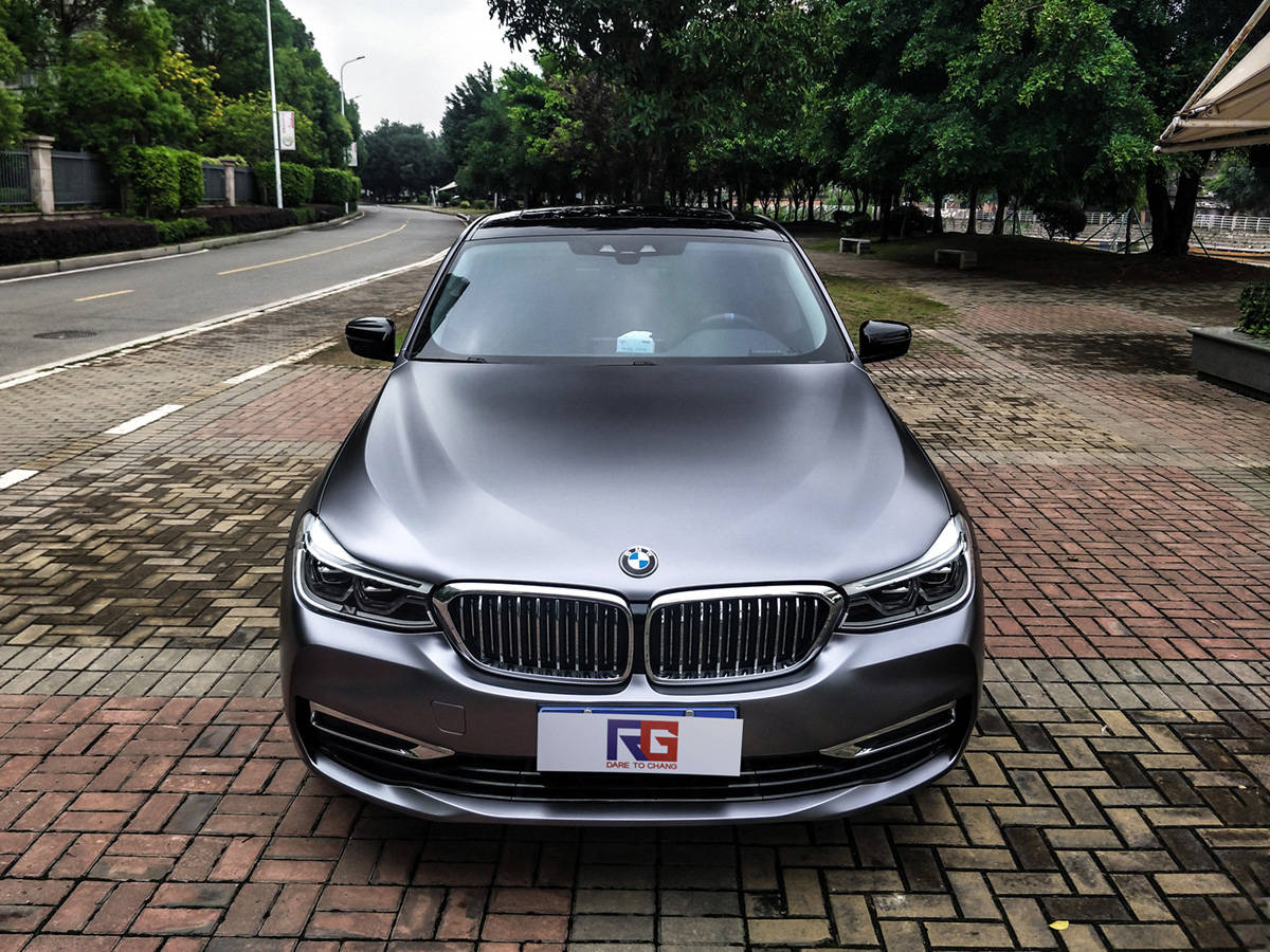 宝马gt6车身改色电光碳灰rg瑞集改色膜福建福州