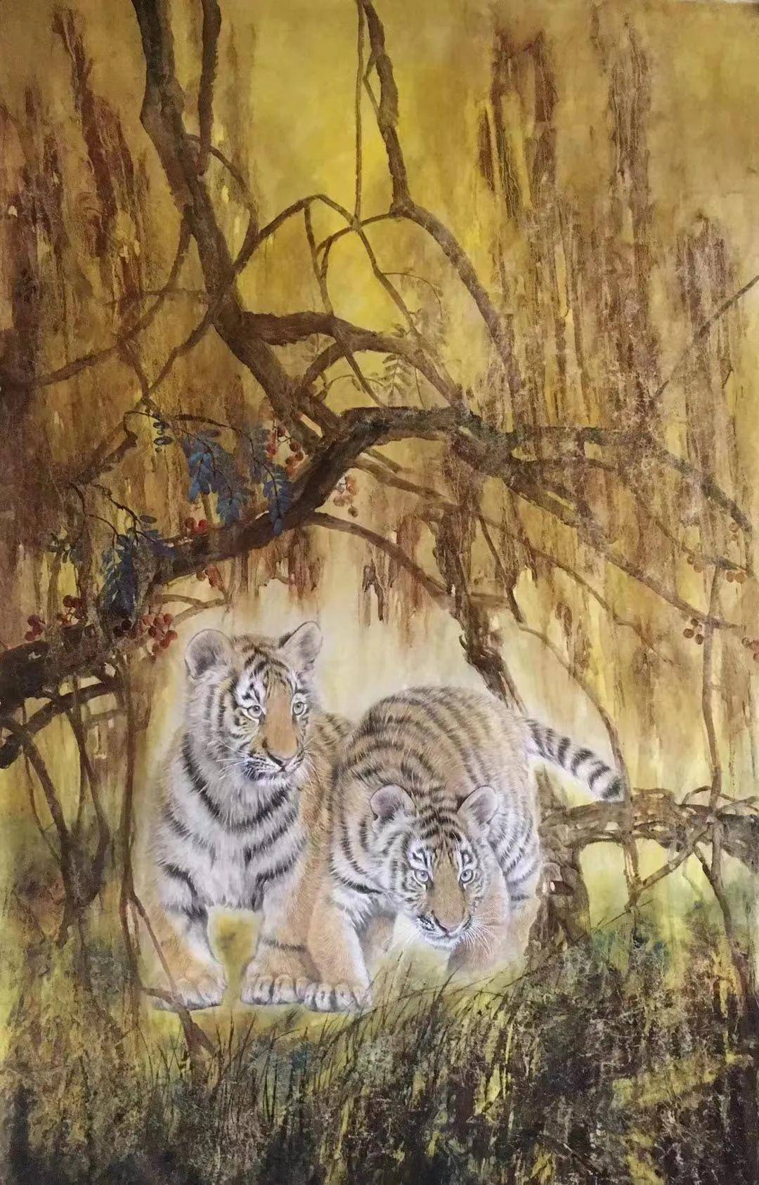 书画名家画坛喜见王老虎61王吉习