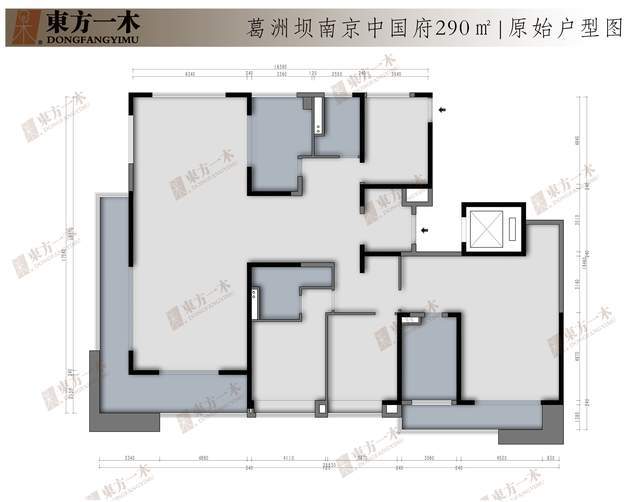 葛洲坝·南京中国府290㎡户型改造┃古典简欧┃东方一木