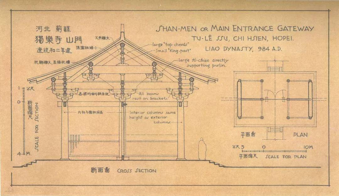 梁思成圖像中國建築史手繪圖呈現中國建築的美感