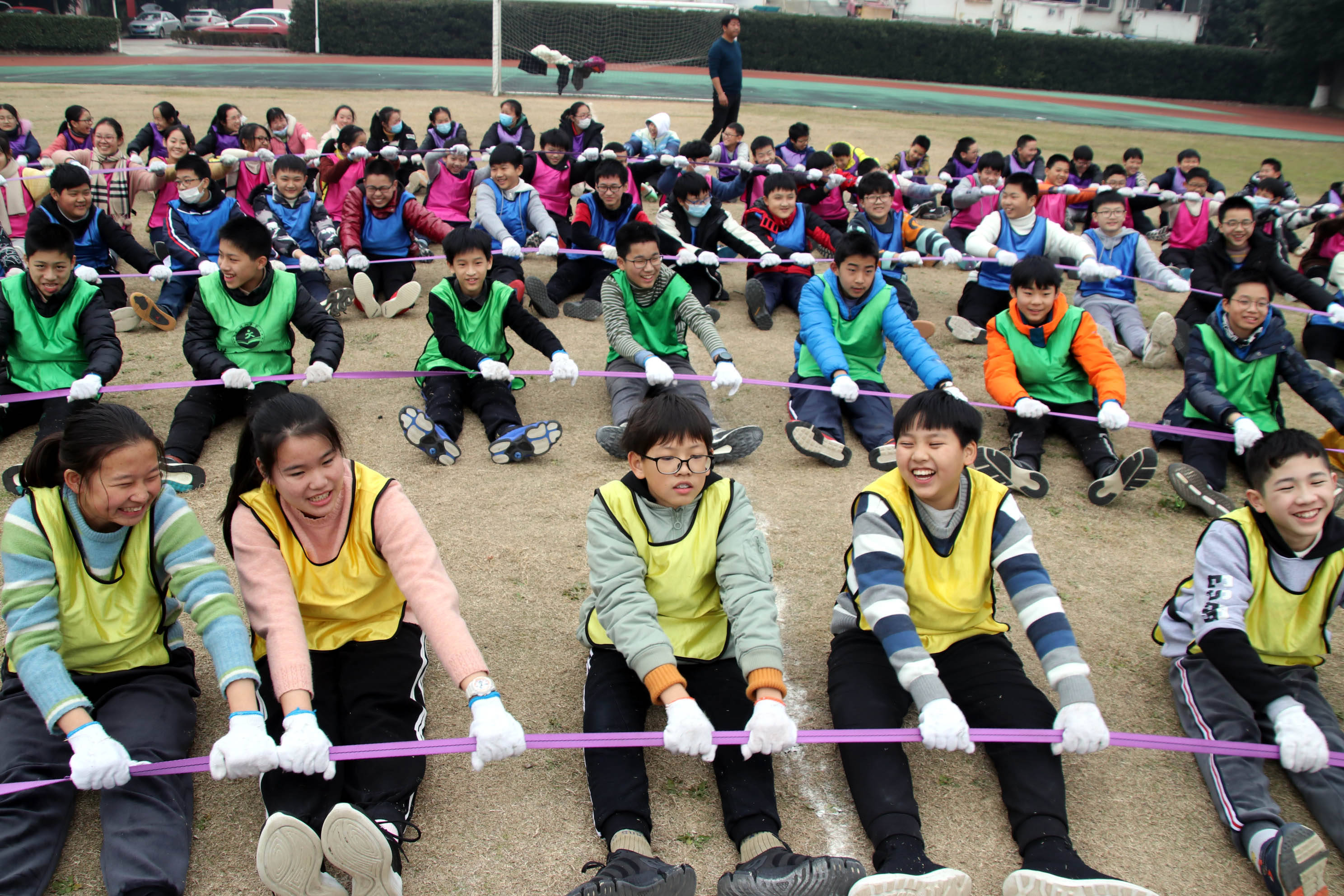 苏州市吴中区迎春中学开展团体拓展训练进校园活动