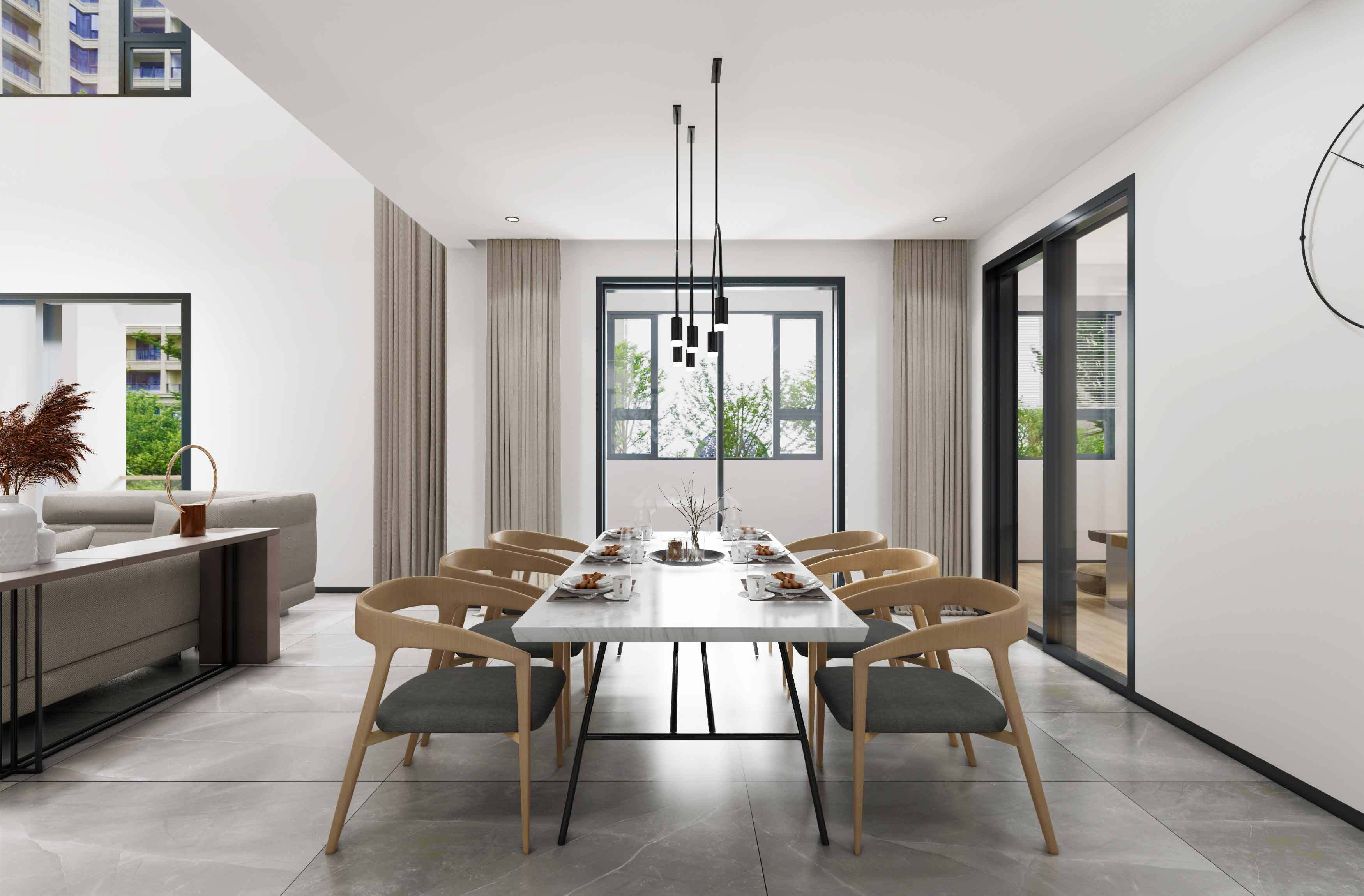 300㎡跃层现代原木风装修案例