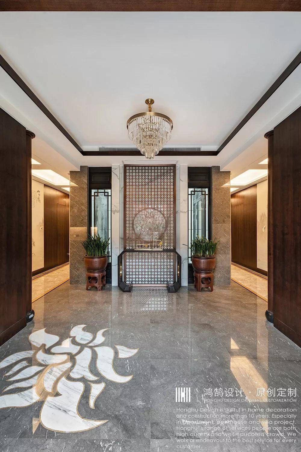 鸿鹄别墅设计 |500㎡新中式风格花园别墅 通古烁今的雅致空间