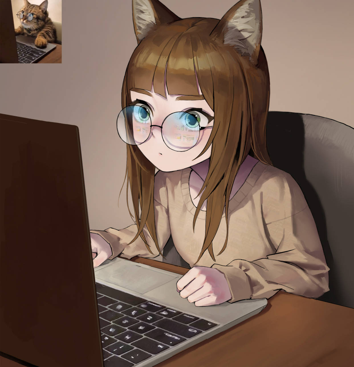 大神把猫咪拟人化这个画风前所未有看到之后直接心动了
