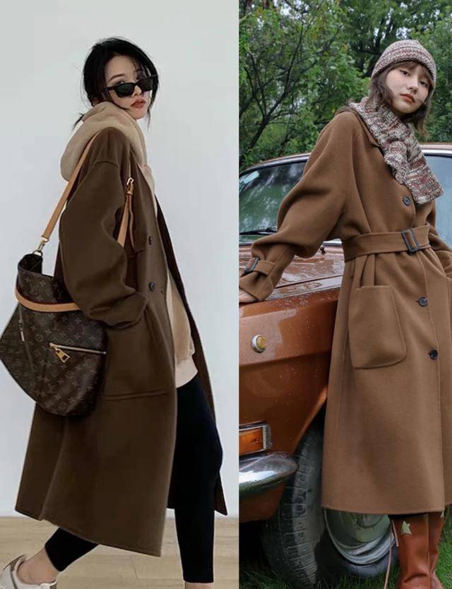 原创驼色大衣n种搭配法可盐可甜又时髦显瘦跟着博主这样搭就对了
