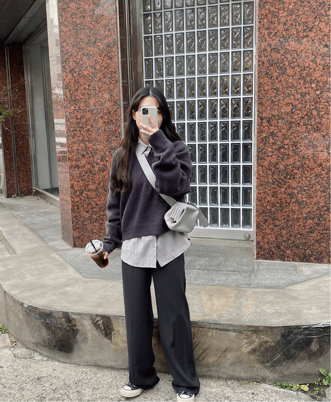look5:短款毛衣 休闲阔腿裤