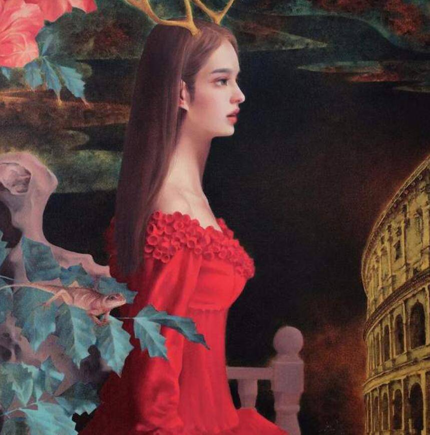 80后画家专注画女子,油画中的女子清雅脱俗,最后一幅画最漂亮!