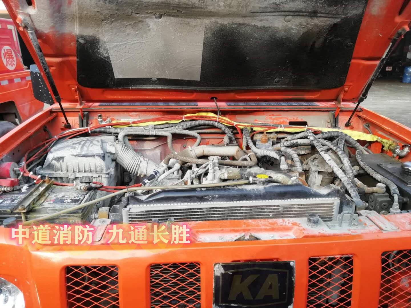 煤矿工程车辆发动机舱自动灭火系统|水基型机械式自动灭火装置