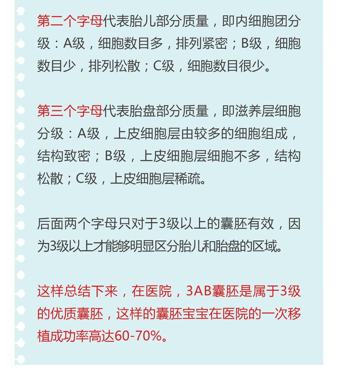 我的囊胚宝宝是最优秀的吗?移植的成功率有几分?