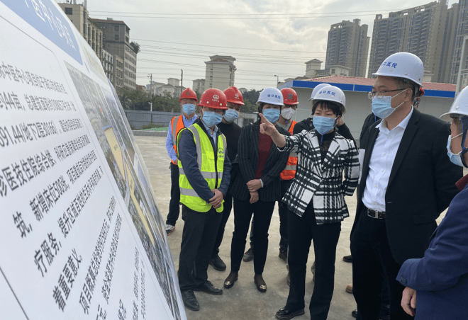 海口市人民政府副市长凌云副市长丁飞一行到海口国际中医中心项目调研