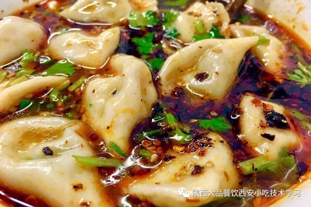 西安回民街美味酸汤水饺正宗做法,看了你就会!_饺子