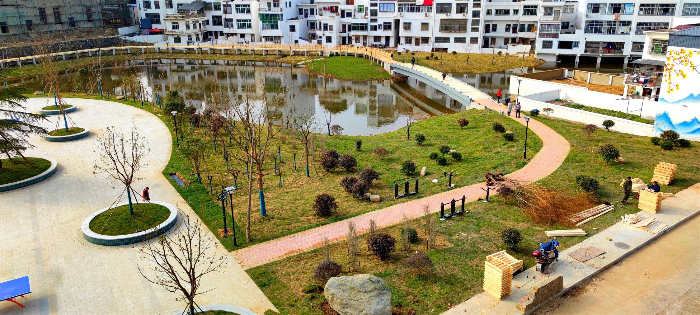 湖口县流泗镇瑞龙湿地公园全景图出炉