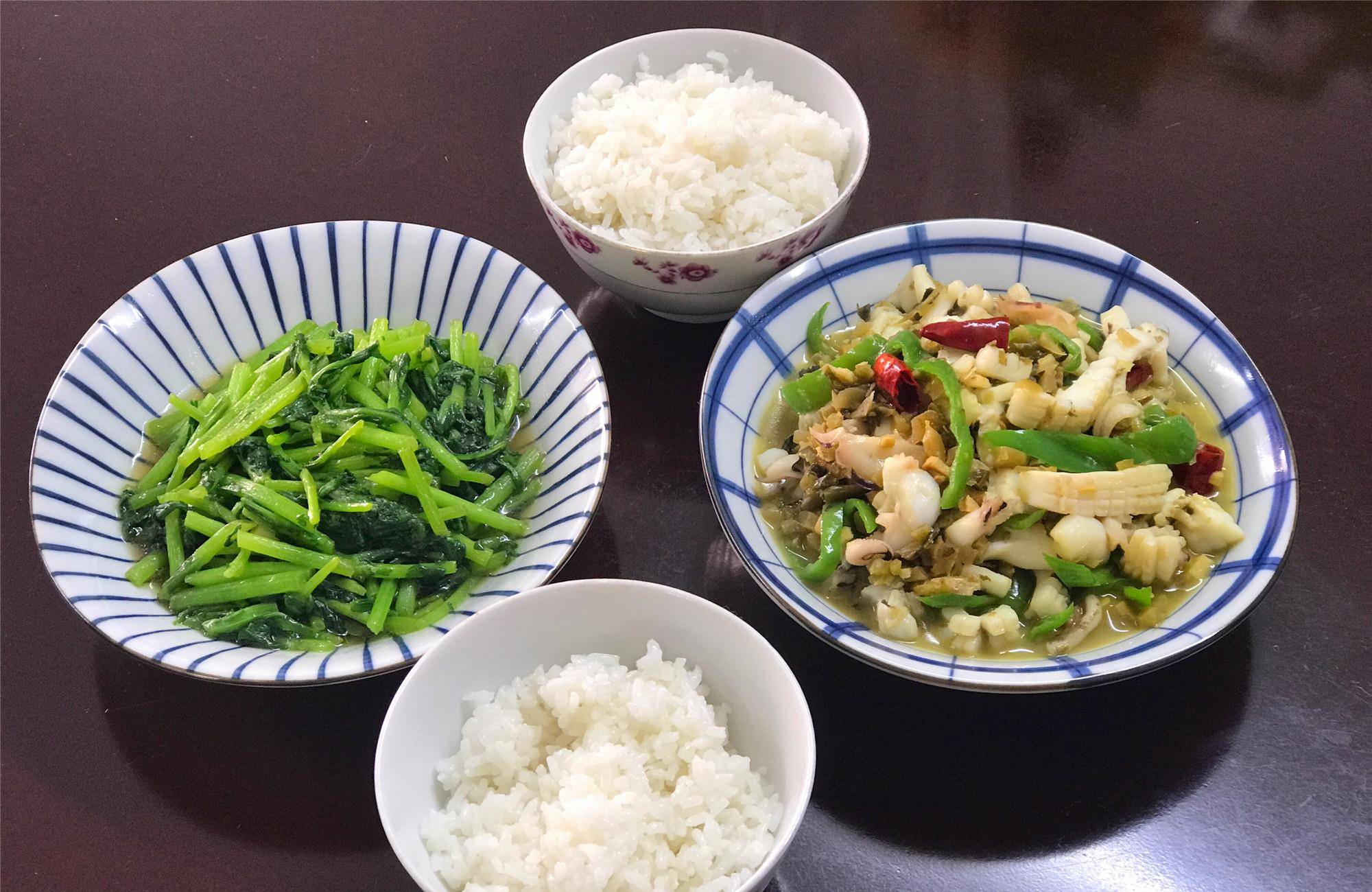 宅家10天不出门和孩子2个人的午餐吃点啥家常便饭吃得香