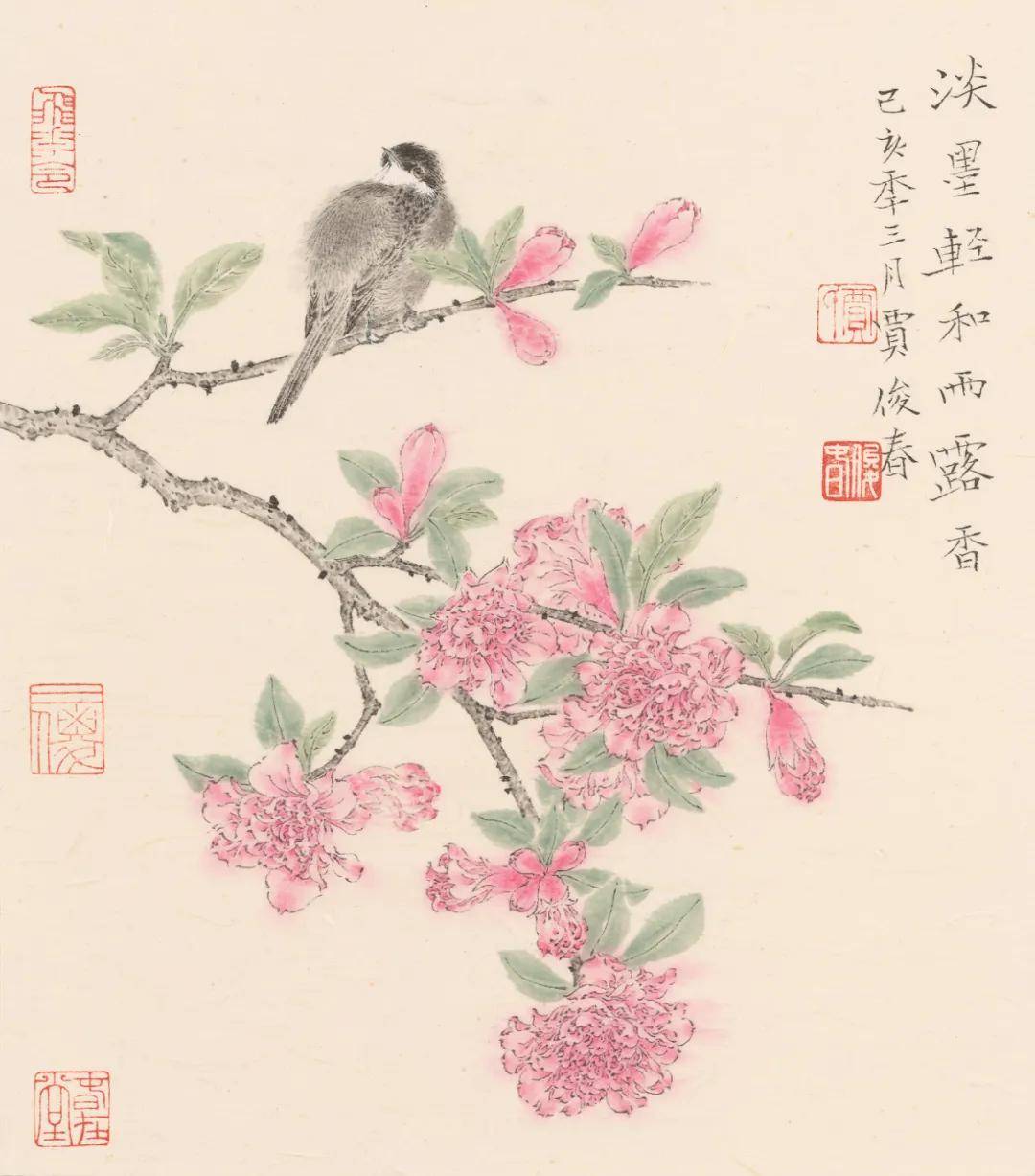 现代工笔画院花鸟专题班导师推荐贾俊春诗意阑珊