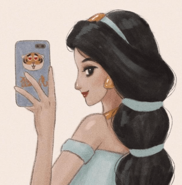 图片[3]-迪士尼公主晒自拍，木兰的手机壳很中国风，艾莎女王姐妹合照-金错刀_词牌名