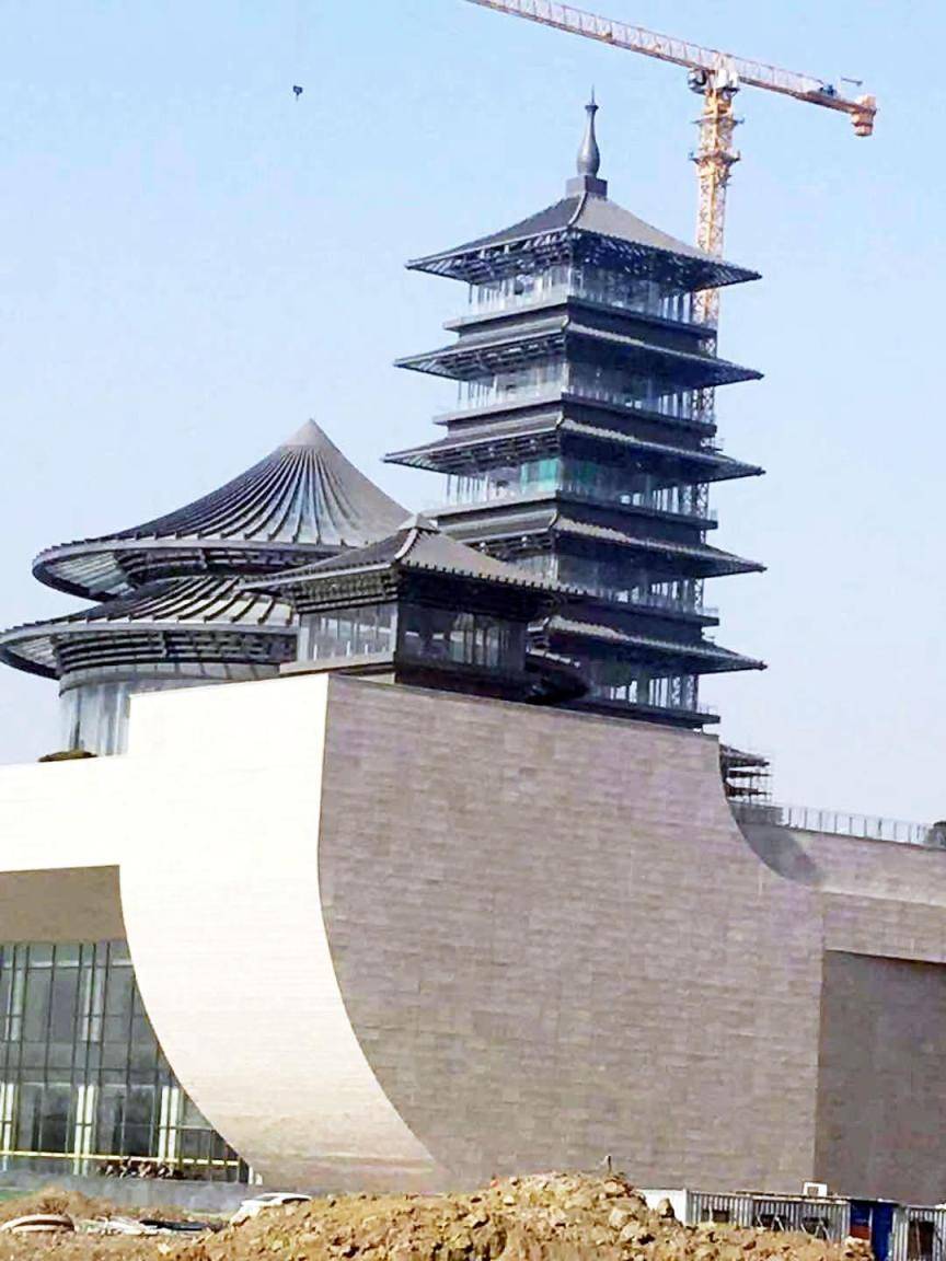 扬州史上首座百米钢塔亮相快来一睹芳容