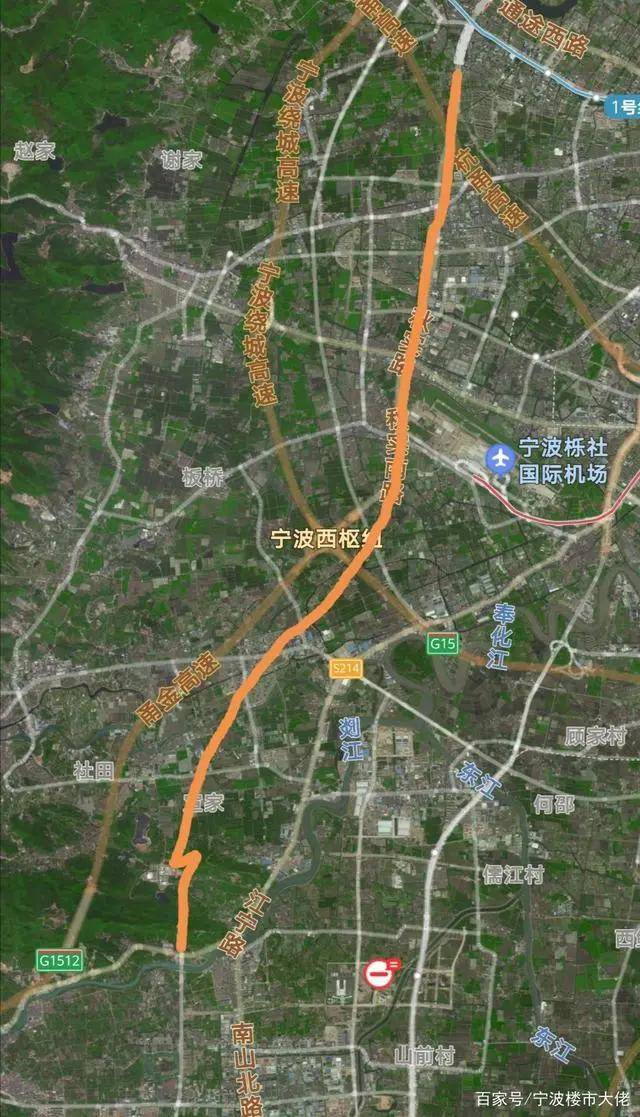 前期:宁波秋实路高架与环城南路西延连接;而奉化则是西环线甬山隧道的