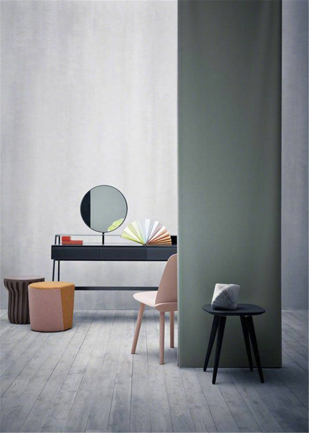 泰安装修设计 | 灰青 原木色空间,感受设计之美