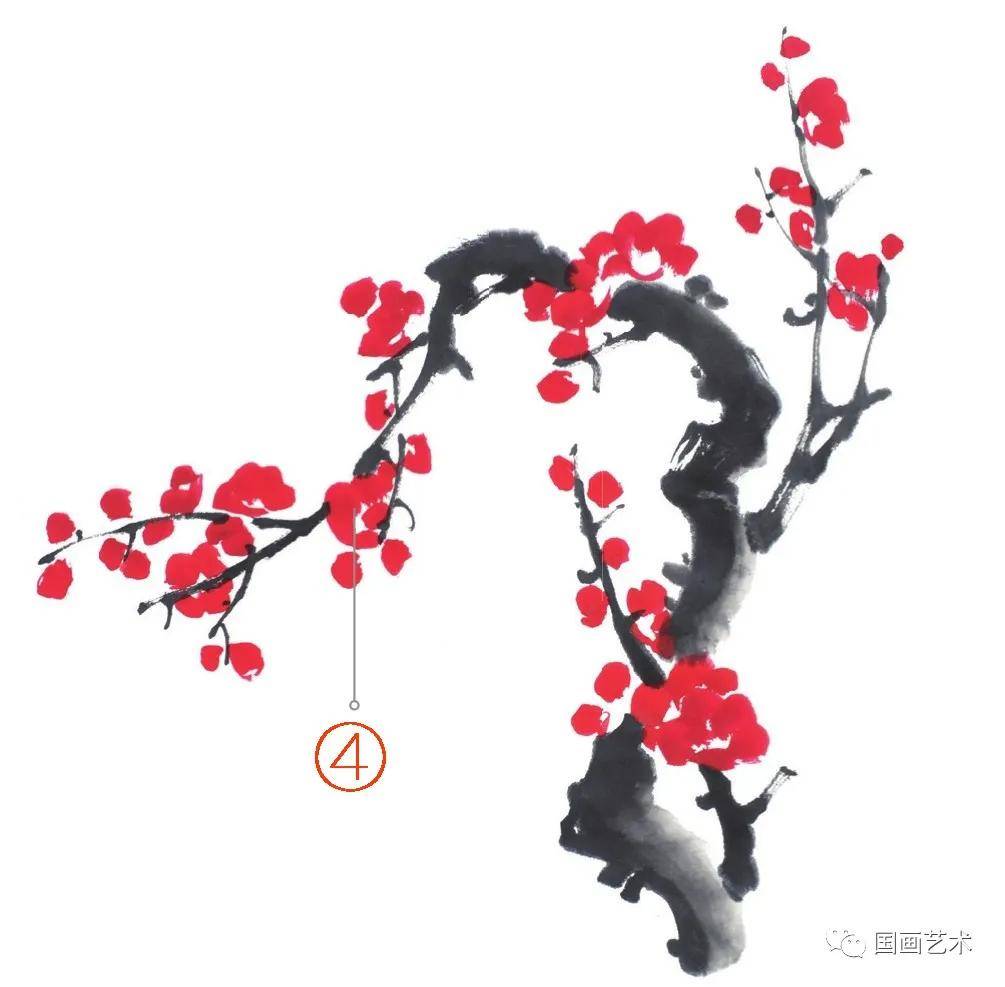 图文教程：白梅、红梅、腊梅写意画法示范-搜狐大视野-搜狐新闻