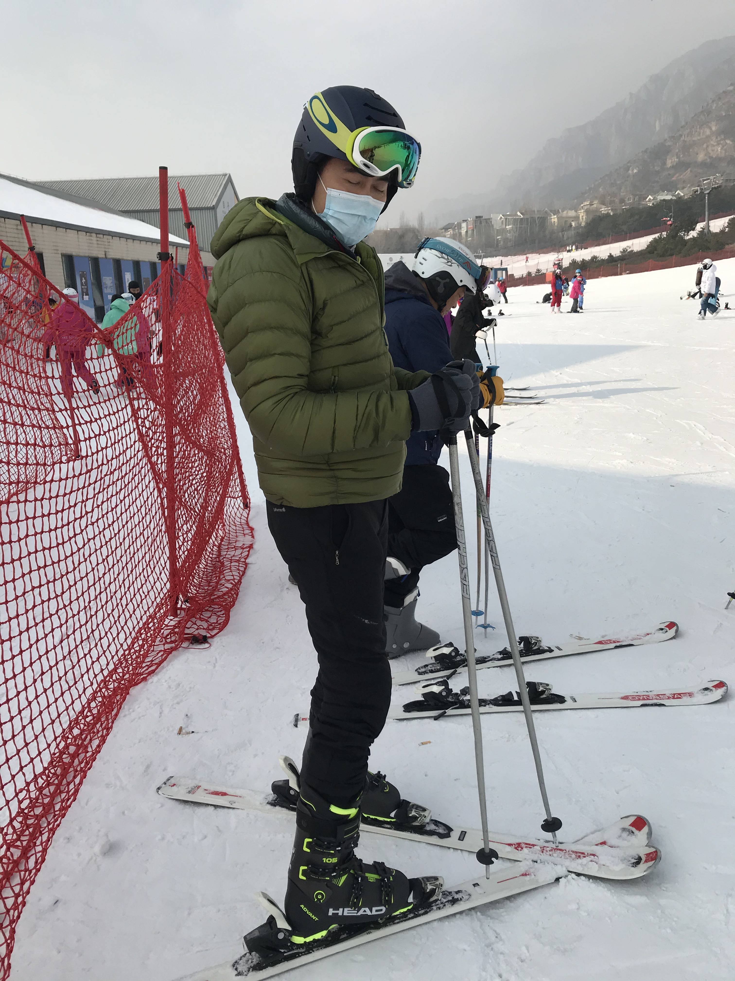 疫情下的冬天雪道漫步 跟头