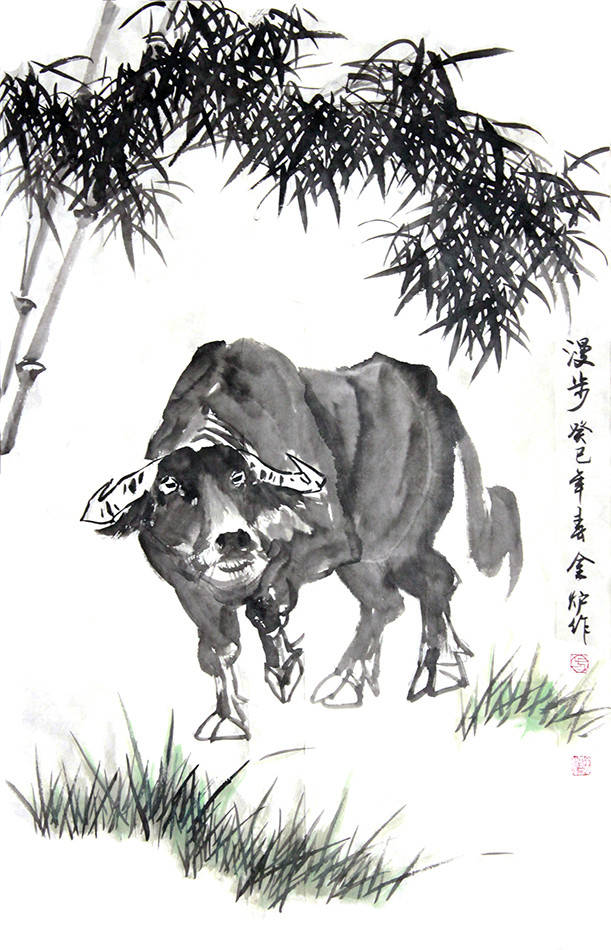 迎新年贺新春著名画家方金炉向全国人民拜年