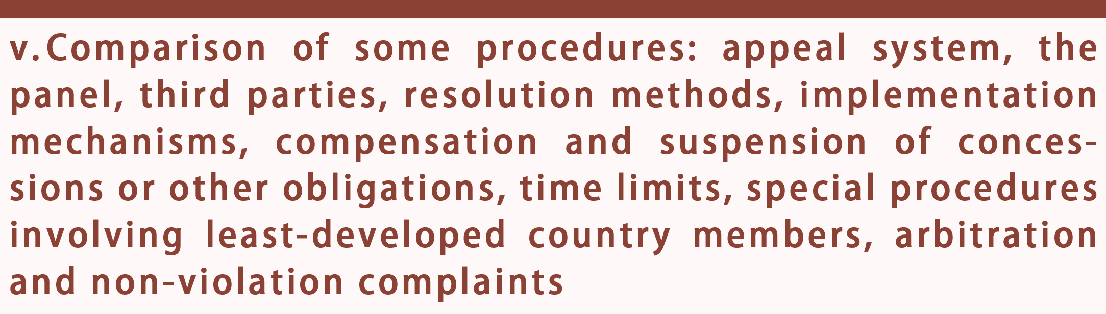A Comparison of DSM in RCEP and WTO_four
