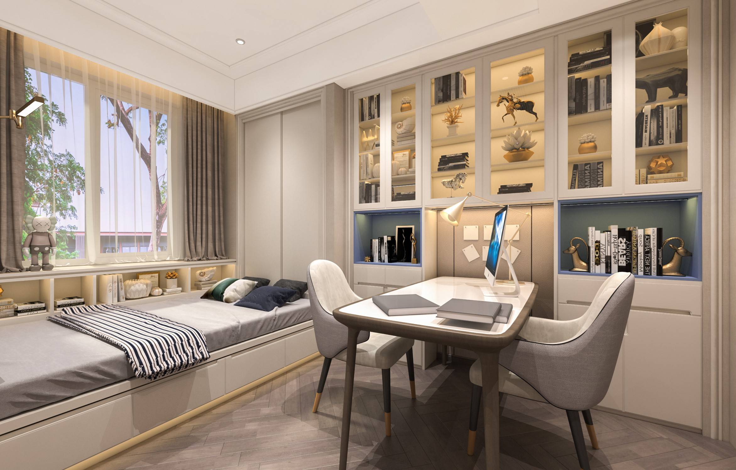 书房这样设计温馨又实用