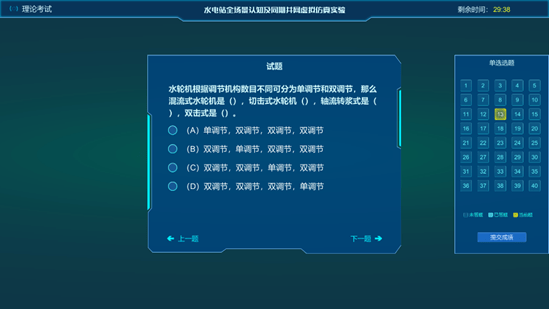 水電站全場景認知及同期併網虛擬仿真軟件