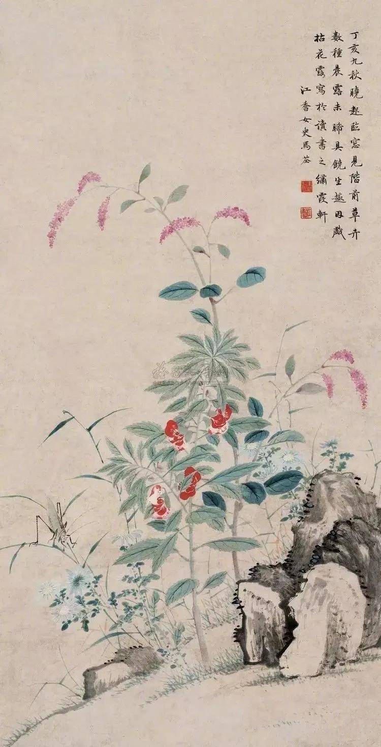 受家庭环境所熏陶,其画婉约细腻,赏心悦目——清代女画家马荃