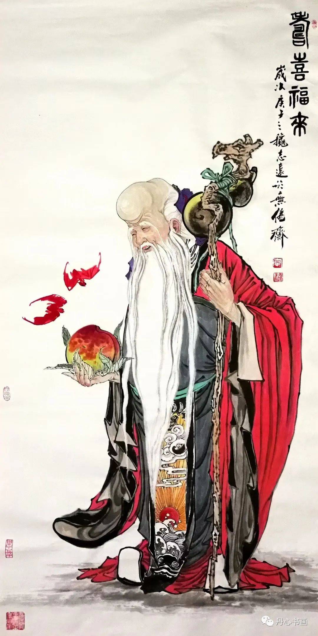 意态高古笔法飘逸人物画家李志远