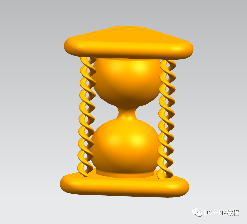 ug三維建模一個機械沙漏模型這個ug教程太棒了
