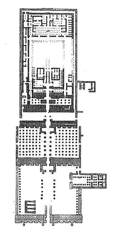 卢克索神庙平面图图片