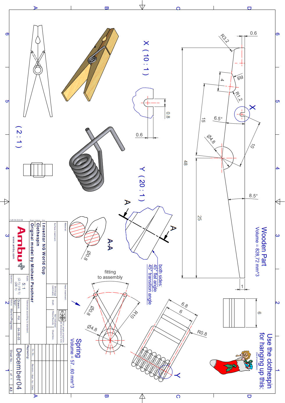 用solidworks画一个木夹子